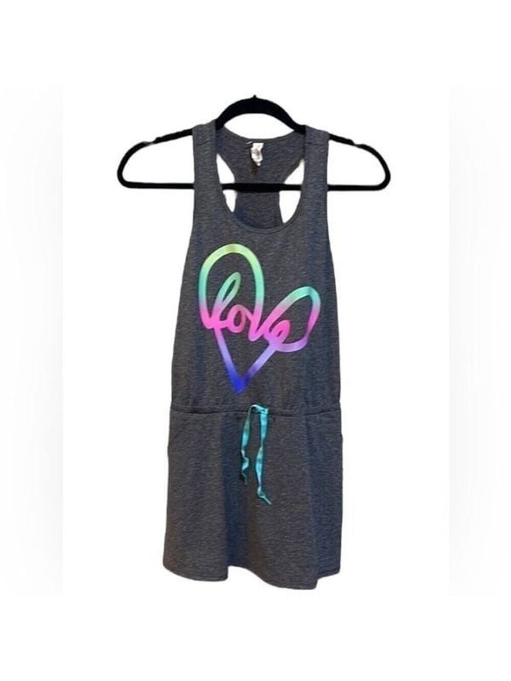 Ideology dark gray casual dress with interior shorts Women’s Size XL